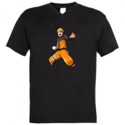 Чоловіча футболка з V-подібним вирізом Naruto rasengan - PrintSalon