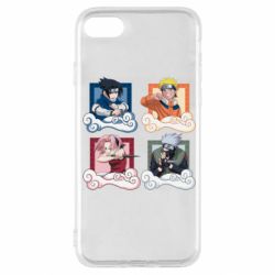 Чохол для iPhone SE 2022 Naruto team 7 in action