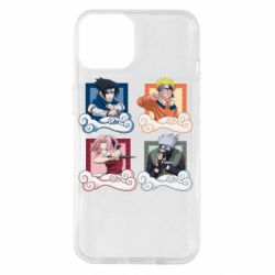 Чехол для iPhone 14 Naruto team 7 in action - PrintSalon