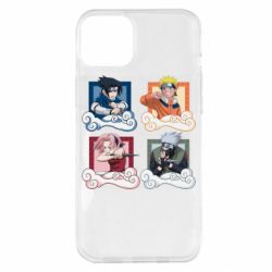 Чехол для iPhone 14 Plus Naruto team 7 in action - PrintSalon