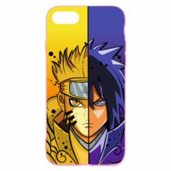 Чохол для iPhone SE 2022 Naruto Vs Sasuke - PrintSalon
