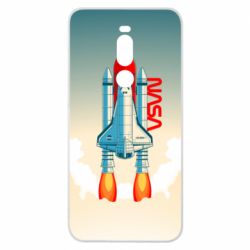 Чехол для Meizu Note 8 NASA logo and rocket - PrintSalon