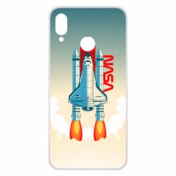 Чехол для Huawei P Smart Plus 2018 NASA logo and rocket