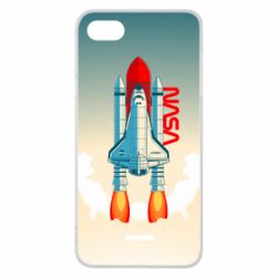 Чехол для Xiaomi Redmi 6A NASA logo and rocket - PrintSalon