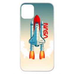 Чехол для iPhone 11 Pro NASA logo and rocket - PrintSalon