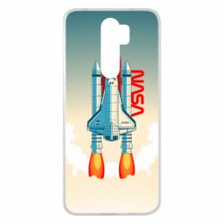 Чехол для Xiaomi Redmi Note 8 Pro NASA logo and rocket - PrintSalon