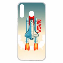 Чехол для Samsung M30 NASA logo and rocket - PrintSalon