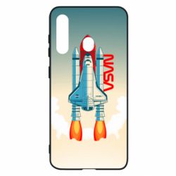 Чехол для Samsung M40 NASA logo and rocket - PrintSalon