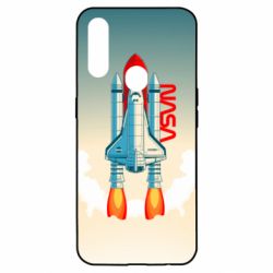 Чехол для Oppo A31 NASA logo and rocket - PrintSalon