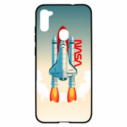 Чехол для Samsung A11/M11 NASA logo and rocket - PrintSalon
