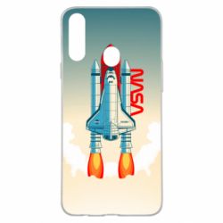 Чехол для Samsung A20s NASA logo and rocket - PrintSalon