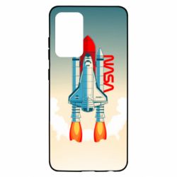 Чехол для Samsung A52 5G NASA logo and rocket - PrintSalon