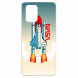 Чехол для Samsung S10 Lite NASA logo and rocket - PrintSalon