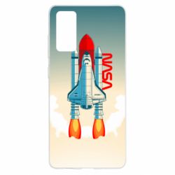 Чехол для Samsung S20 FE NASA logo and rocket - PrintSalon