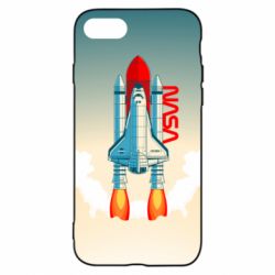 Чехол для iPhone 8 NASA logo and rocket - PrintSalon