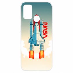 Чехол для Oppo A53/A32/A33 NASA logo and rocket