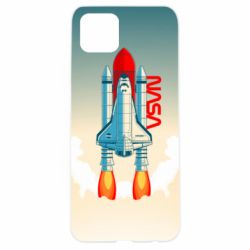 Чехол для Oppo A92s NASA logo and rocket - PrintSalon