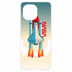 Чехол для Xiaomi Mi11 NASA logo and rocket - PrintSalon