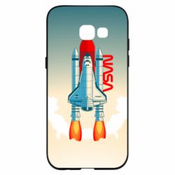 Чехол для Samsung A5 2017 NASA logo and rocket