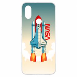 Чехол для Xiaomi Mi A2 NASA logo and rocket - PrintSalon