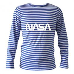 Тельняшка с длинным рукавом NASA logo - PrintSalon