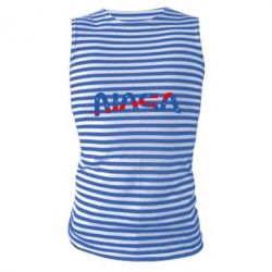 Майка-тельняшка Nasa semicircle - PrintSalon