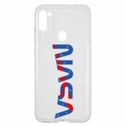 Чехол для Samsung A11/M11 Nasa semicircle - PrintSalon