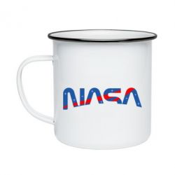 Кружка эмалированная Nasa semicircle - PrintSalon