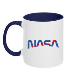 Чашка двокольорова Nasa semicircle