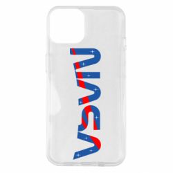 Чехол для iPhone 14 Nasa semicircle