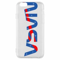 Чехол для iPhone 6/6S Nasa semicircle - PrintSalon
