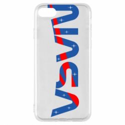 Чехол для iPhone 7 Nasa semicircle - PrintSalon