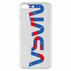 Чехол для iPhone 8 Plus Nasa semicircle - PrintSalon