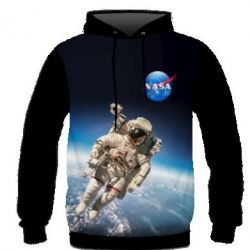 Чоловіче 3D худі NASA - PrintSalon