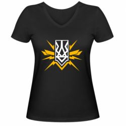 Женская футболка с V-образным вырезом National building - PrintSalon