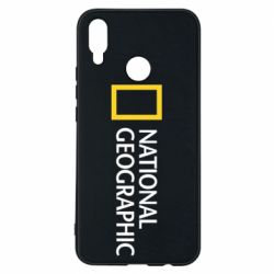 Чехол для Huawei P Smart Plus 2018 National Geographic logo - PrintSalon