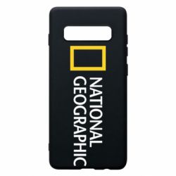 Чехол для Samsung S10+ National Geographic logo - PrintSalon