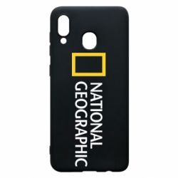 Чехол для Samsung A20 National Geographic logo - PrintSalon