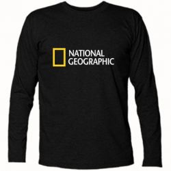 Футболка с длинным рукавом National Geographic logo - PrintSalon