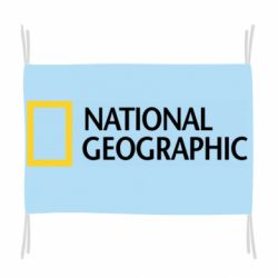 Флаг National Geographic logo - PrintSalon