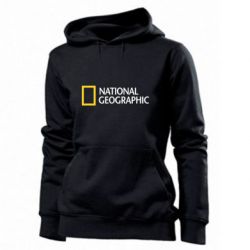 Женское худи National Geographic logo - PrintSalon
