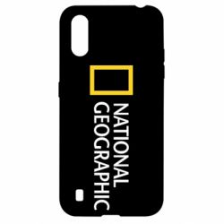 Чехол для Samsung A01/M01 National Geographic logo