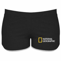 Женские шорты National Geographic logo - PrintSalon