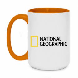 Чашка двухцветная 420ml National Geographic logo - PrintSalon