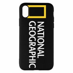 Чехол для iPhone X/Xs National Geographic logo - PrintSalon