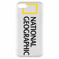 Чехол для iPhone 8 National Geographic logo - PrintSalon