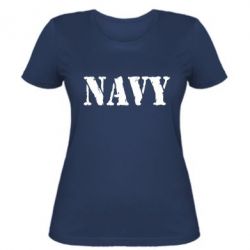 Женская футболка NAVY - PrintSalon