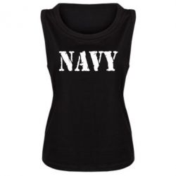 Женская майка NAVY - PrintSalon