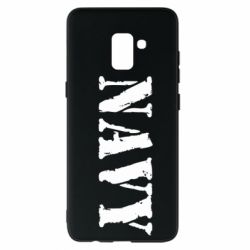 Чехол для Samsung A8+ 2018 NAVY - PrintSalon