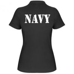 Женское поло NAVY - PrintSalon